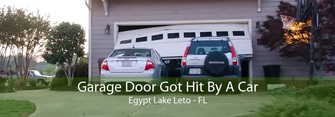 Garage Door Got Hit By A Car Egypt Lake Leto - FL