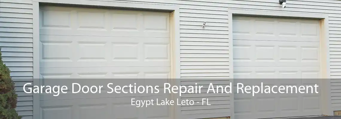 Garage Door Sections Repair And Replacement Egypt Lake Leto - FL