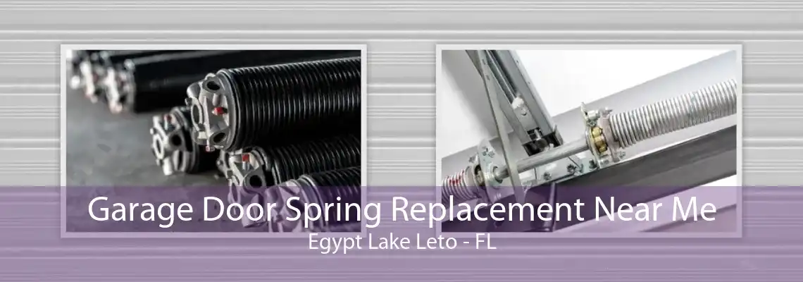 Garage Door Spring Replacement Near Me Egypt Lake Leto - FL